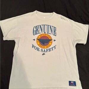 Nike Light Gray Tee with White Logo